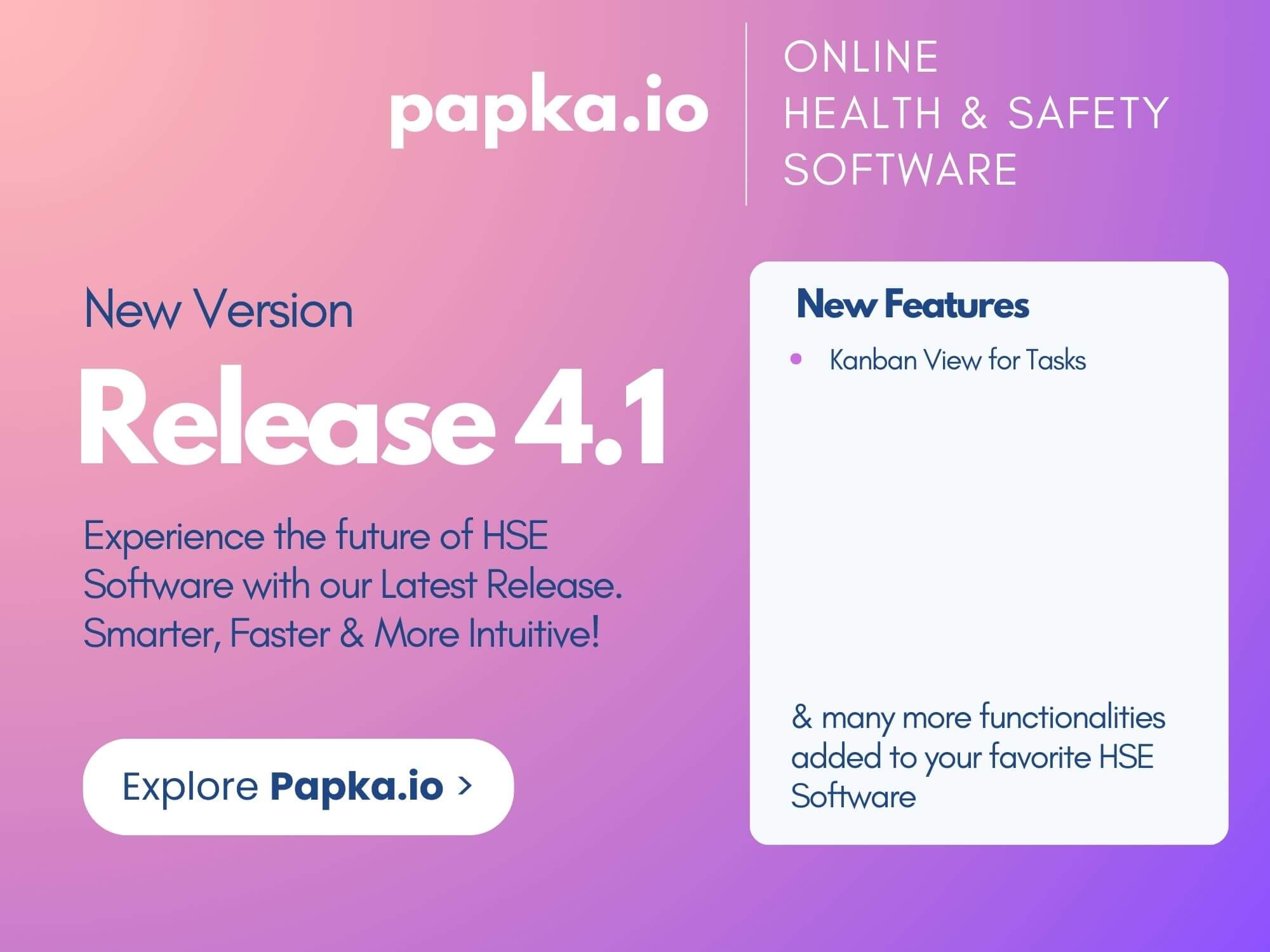 Release 4.1 - Kanban View for Tasks - Papka.io